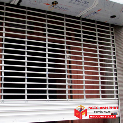 Cửa Cuốn Song Ngang Thép Sơn Tĩnh Điện ∅ 19